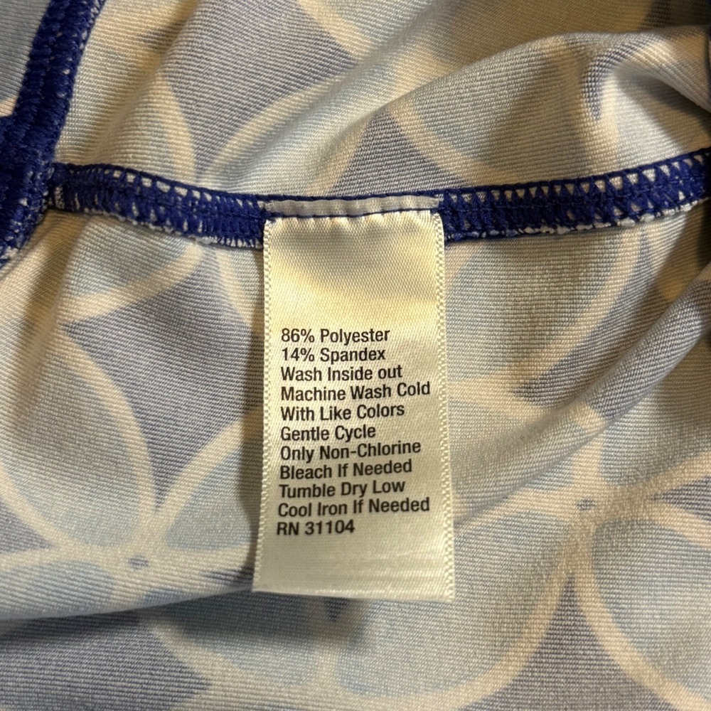 Crown & Ivy Curvy Geometric Activewear Leggings Plus Size 1X High Rise Workout - Picture 7 of 10